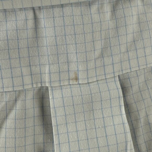 Brooks Brothers 18 38 Slim Cotton Blue Check Non-Iron Mens Long Sleeve Button Up - Picture 16 of 16